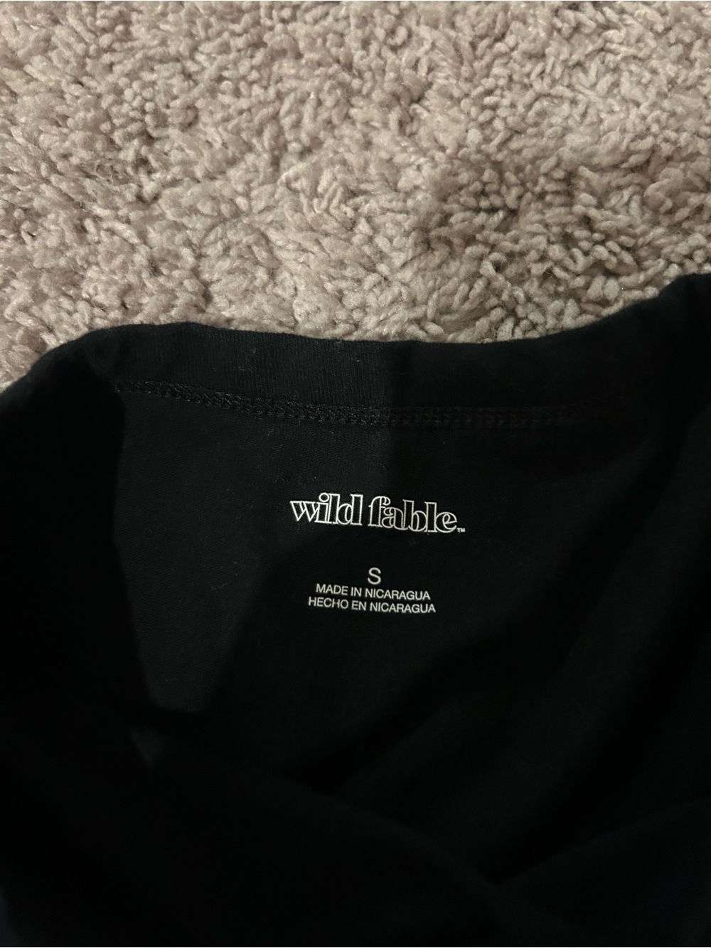 wild fable Black Crewneck Tee